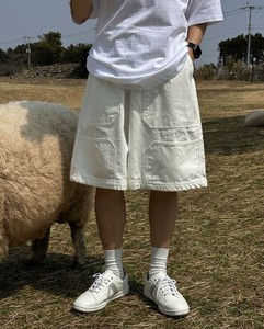 【2025春夏新作】ユニークデザインバミューダパンツ