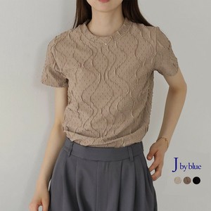 T-shirt Ladies fashion T-Shirt Jacquard Cut and Sew Cut-and-sew [2025 NEW]