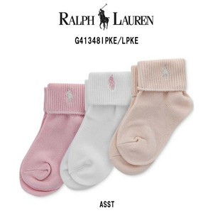 POLO RALPH LAUREN(ポロ ラルフローレン)ベビー ソックス 3足セット 赤ちゃん 靴下 G41348IPKE/LPKE