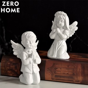 女の子の彫刻 家庭の置物 北欧の置物 天使の置物 リビングの置物 誕生日プレゼント
