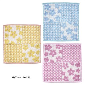 夏のイベント　販促グッズ　パステルフラワータオルハンカチ