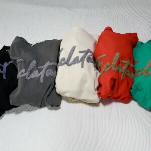 T-shirt Sagara-embroidery embroidery