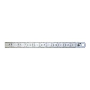 シンワ測定 イモノ尺 シルバー 30cm 10伸 cm表示 15067