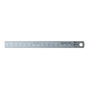 シンワ測定 イモノ尺 シルバー 15cm 10伸 cm表示 18015