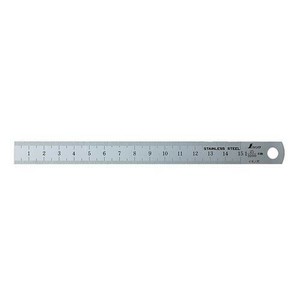 シンワ測定 イモノ尺 シルバー 15cm 25伸 cm表示 18074