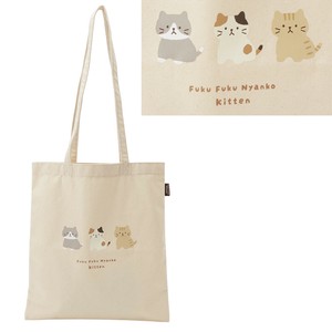 Tote Bag Gift Fukunyan Cat Cotton Reusable Bag