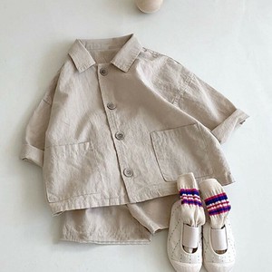 パンツスーツ 2点セット 夏 無地 ゆったり 快適 子供用 ファッション BQ7543