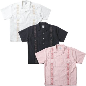 【2025夏新作】【HOUSTON】EMB CUBA SHIRT(福)