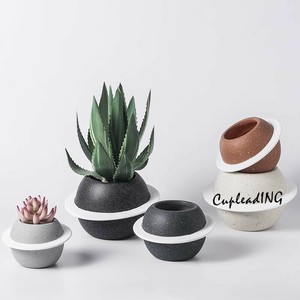 ＜SALE＞INSスタイル 多肉植物対応 星空模様陶器鉢 おしゃれインテリア鉢植え リビング/室内装飾