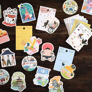 【cozyca products】ステッカー ネクタイ 高旗将雄 福岡麻利子 いといゆき 沖野愛 日本のお土産に 日本製