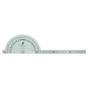 シンワ測定 プロトラクター No.300 シルバーφ210 竿目盛30cm 62898