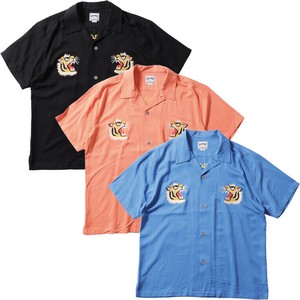 【2025春新作】【HOUSTON】SOUVENIR SHIRT（TIGER)