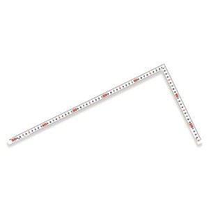 シンワ測定 曲尺平ぴた ホワイト 50cm/1尺5寸 併用目盛 11181
