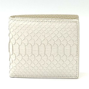 お買い得‼【パイソン　二つ折り財布】開運財布 金運財布 福財布