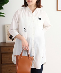 Button Shirt/Blouse Tunic 3/4 Length Sleeve