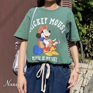 【☆新作☆】【正規ライセンス】空紡糸天竺・Mickey Mouse(ミッキーマウス)/ウエスタンミッキー/S/S/Tee①