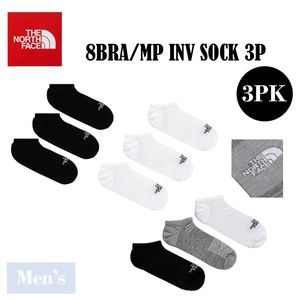 THE NORTH FACE(ザノースフェイス) 3足組(6枚)メンズ アンクルソックス 8BRA/MP INV SOCK 3P