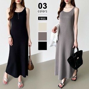 ノースリーブワンピース ロングワンピース キレカジワンピース ワンピース ノースリーブ ロング レディ