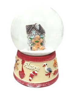 Alsace snowball 45mm　スノードーム　アルザス■ドイツ直輸入