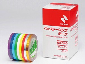 結束テープ バッグシーリングテープNo.540 9×50 銀 ニチバン