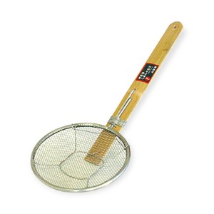 そば用品 SD 18-8竹柄そば揚げ 横型 21cm