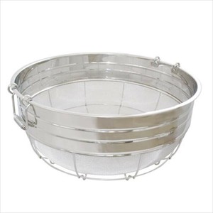 調理用品 18-8巾広ザル 60cm取手付