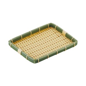調理用品 PPラタン 竹タイプ 角型 浅ざる 長30型OT-323-BB　竹