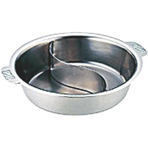 卓上用品 SW ちり鍋 2仕切 21cm(Nbステン)