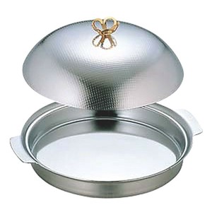 卓上用品 18-0陶板鍋(蓋付)