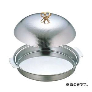 18-8陶板鍋フタ(格子模様)