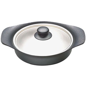 調理道具 12150601 1296柳宗理 鉄鍋 浅型 ST蓋付 22cm