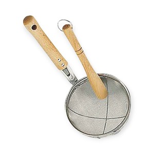 調理用品 木柄みそこし 小(18メッシュ)