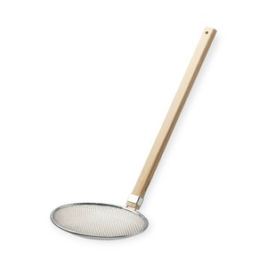 調理用品 TS 木柄そば揚 厚網 24cm 10140