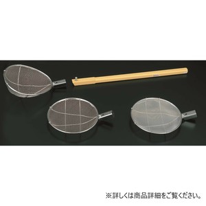 調理用品 抗菌角柄 すくい網(頭部のみ)ナス型細目
