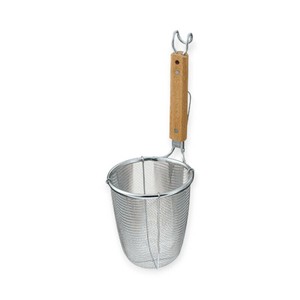 調理用品 TS ラーメン専用パワーてぼ 深型 細麺用(10メッシュ)10128