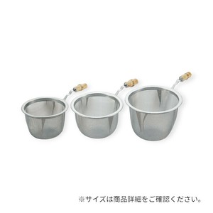 お茶用品 クリーン茶漉し バラ(本竹柄付)60mm