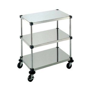 店舗備品 弁慶シェルフワゴン 3段 6-3-3B-9-L