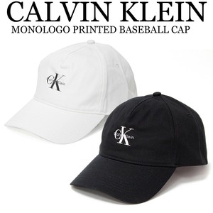 《即納》CALVIN KLEIN■キャップ■MONOLOGO PRINTED BASEBALL CAP