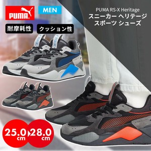 PUMA メンズ プーマ 男性 スニーカー 靴 黒 グレー ストリート Puma RS-X Heritage ヘリテージ 紳士