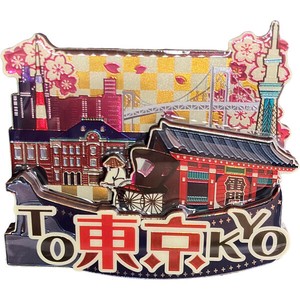 【木製ホイルマグネット】東京レトロ