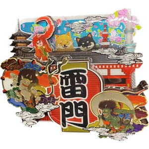 【木製ホイルマグネット】風雷神TOKYO