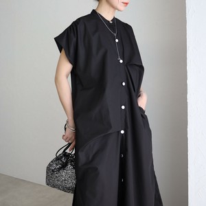 Button Shirt/Blouse Design Collarless Shirring [2025 NEW] S/S