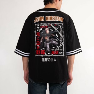 調査兵団ジャン Ver ビッグシルエットベースボールシャツ［半袖Tシャツ］［プリント］［進撃の巨人］
