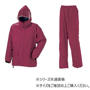 スミクラ レインウェア フィールドスーツ ワイン LL A-419A