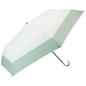 umbulatio スレンダーハンドルUVブロック 折りたたみ傘 53cm バイカラー グラスグリーン S353-0878MT1-BI