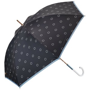 umbulatio エアリーライトUVブロック 長傘55cm ロープドット ブラック S155-1112BK1-BI