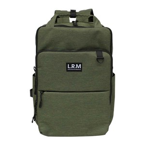 L.R.M 10ポケット スクエア3層リュック CMK19-0541 カーキ