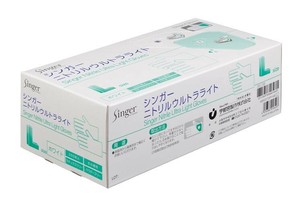 シンガーニトリルウルトラライトPF　ホワイト　250枚入　Lサイズ 【使い捨て手袋】