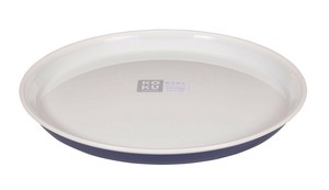 KOKUラウンド平皿　大　アイアンブルー 【台所用品】