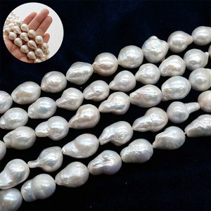 天然石材料/零件 垂挂式 白色 39cm 17 ~ 15mm